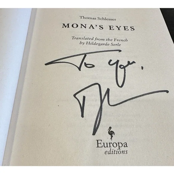 Mona’s Eyes Signed Hardcover Thomas Schlesser 2025 B&N Book of the Year New - Picture 3 of 8